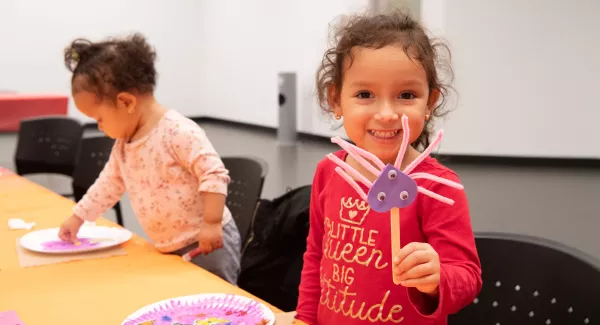 Young Child with arts and crafts