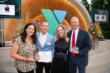 Y CEO with event honorees