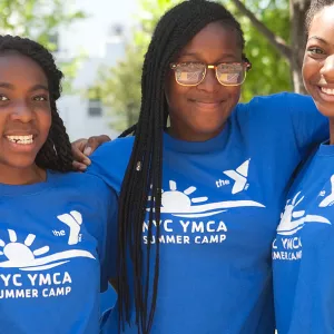 Campers having the best summer ever at YMCA in Brooklyn