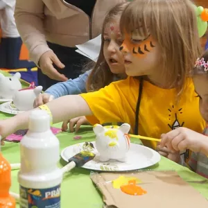 Kids at Healthy Kids Day event at YMCA