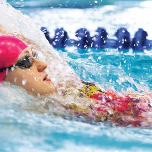 Swim team practice