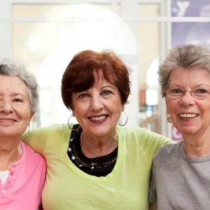 Seniors work out at YMCA group fitness class